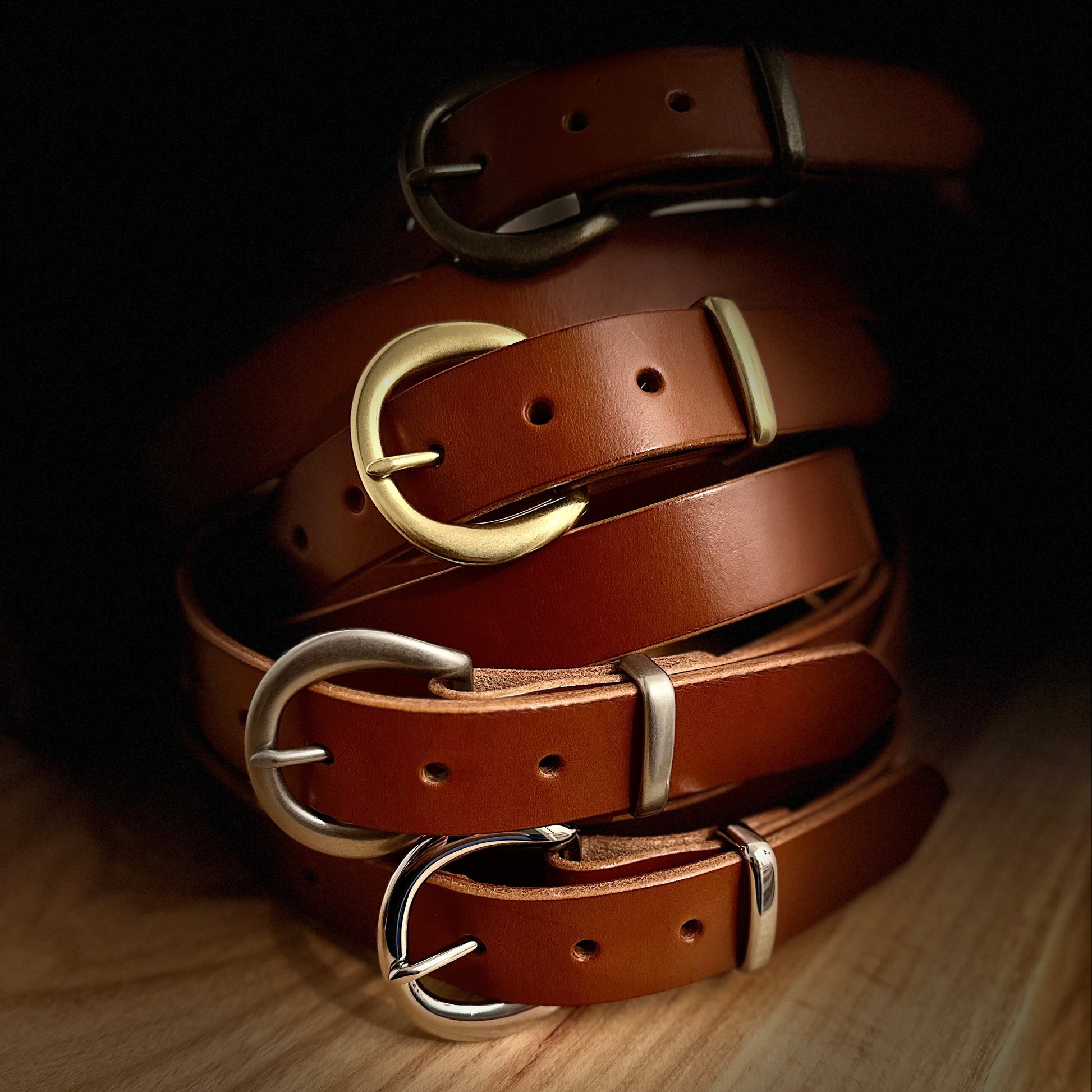 Leather belt